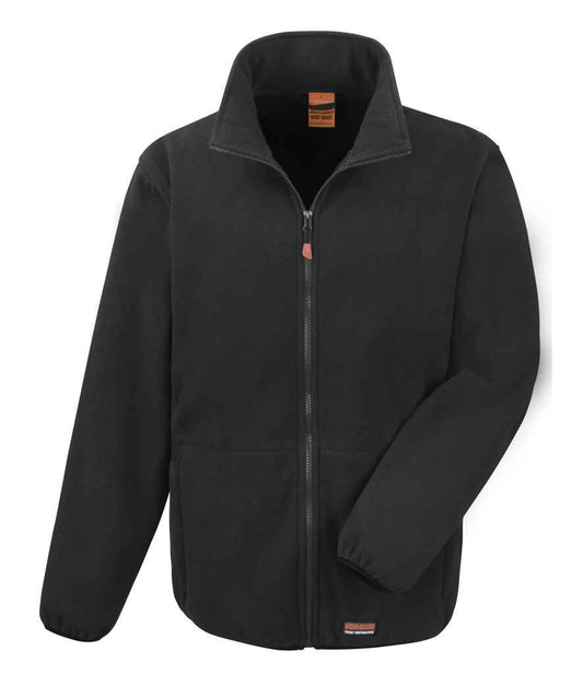 Result Work-Guard Heavy Duty Micro Fleece Jacket - Black (RS330)