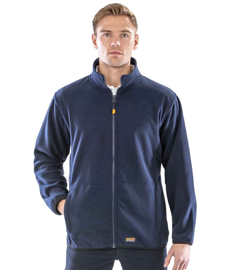 Result Work-Guard Heavy Duty Micro Fleece Jacket - Navy (RS330)