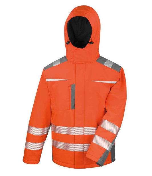 Result Safe-Guard Dynamic Soft Shell Jacket - Fluorescent Orange (RS331)