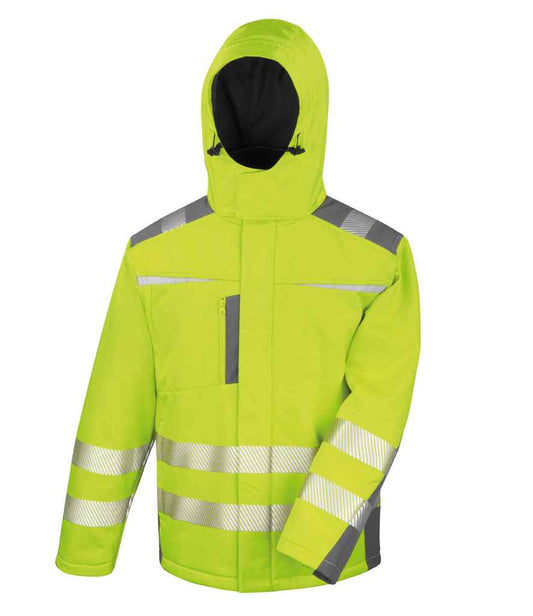 Result Safe-Guard Dynamic Soft Shell Jacket - Fluorescent Yellow (RS331)