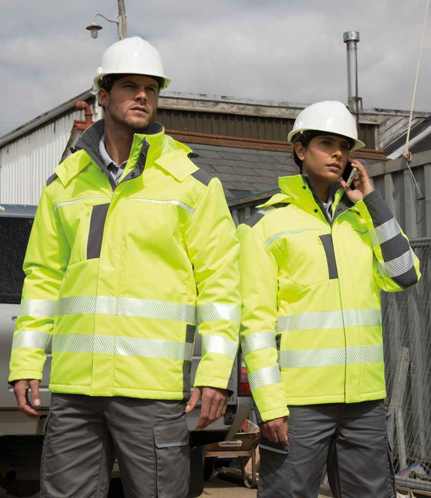 Result Safe-Guard Dynamic Soft Shell Jacket - Fluorescent Yellow (RS331)