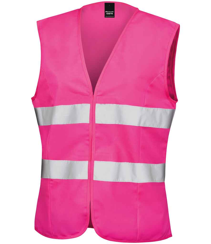 Result Core Ladies Hi-Vis Vest - Fluorescent Pink (RS334F)