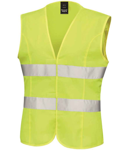 Result Core Ladies Hi-Vis Vest - Fluorescent Yellow (RS334F)