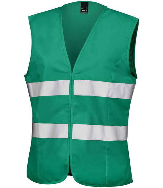 Result Core Ladies Hi-Vis Vest - Paramedic Green (RS334F)