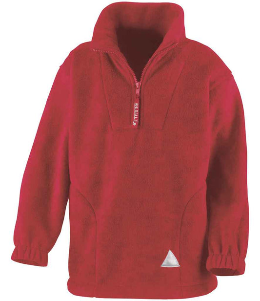Result Kids/Youths Zip Neck Polartherm™ Fleece - Red (RS33B)