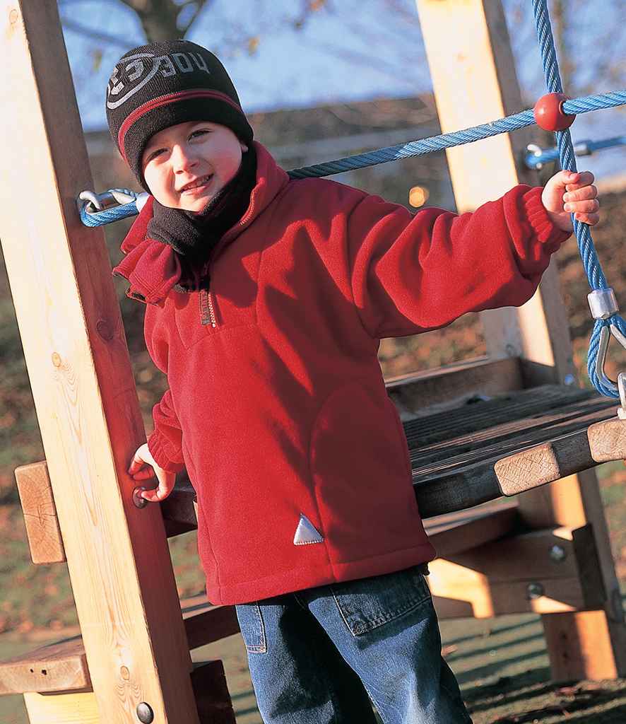 Result Kids/Youths Zip Neck Polartherm™ Fleece - Red (RS33B)