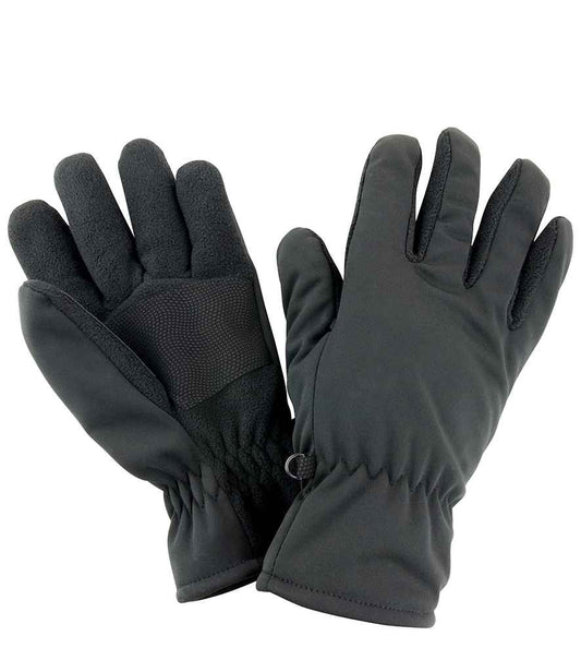 Result Soft Shell Thermal Gloves - Black (RS364)