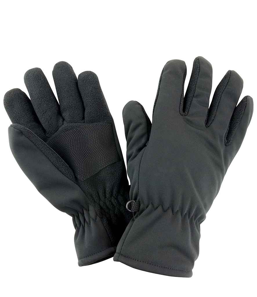 Result Soft Shell Thermal Gloves - Black (RS364)