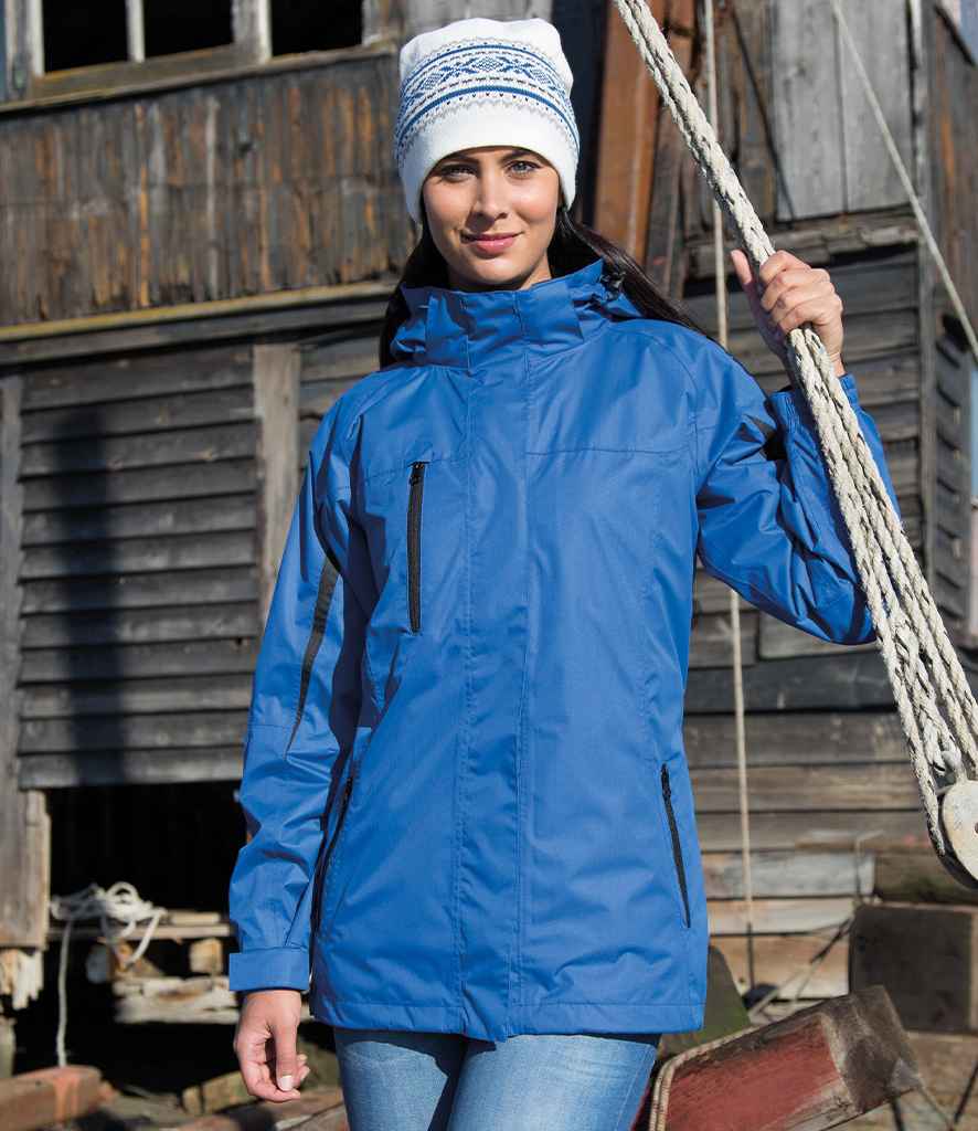 Result Ladies Journey 3-in-1 Jacket with Soft Shell Inner - Royal Blue/Black (RS400F)