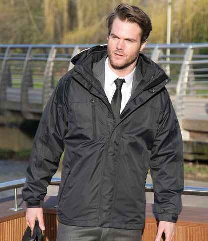 Result Journey 3-in-1 Jacket with Soft Shell Inner - Black/Black (RS400M)