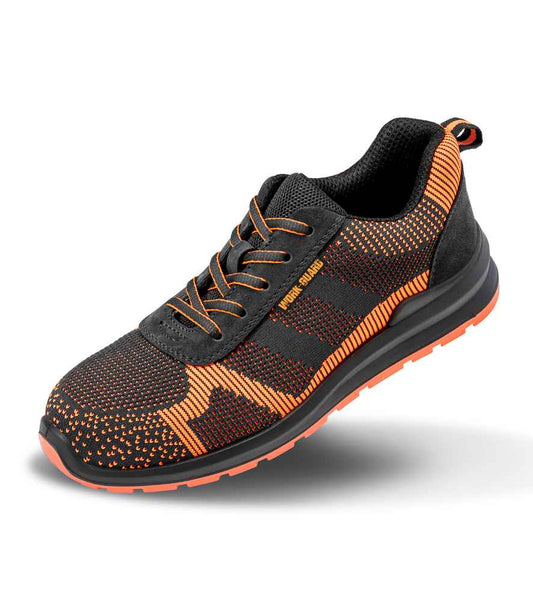 Result Work-Guard Hardy SRA SB Safety Trainers - Black/Orange (RS457)
