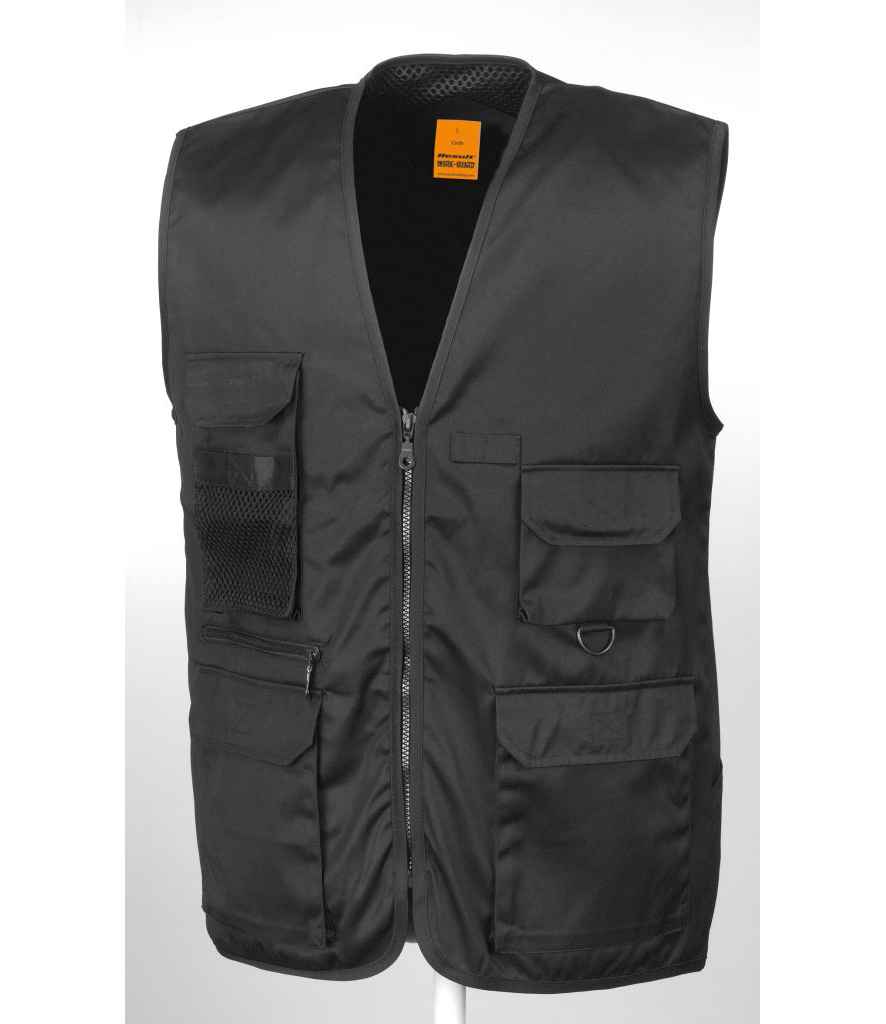 Result Work-Guard Safari Waistcoat - Black (RS45)