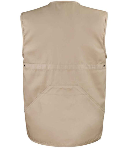 Result Work-Guard Safari Waistcoat - Camel (RS45)