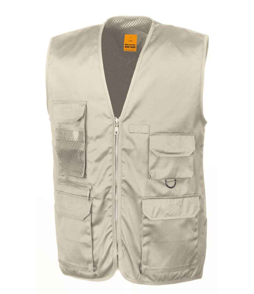 Result Work-Guard Safari Waistcoat - Camel (RS45)