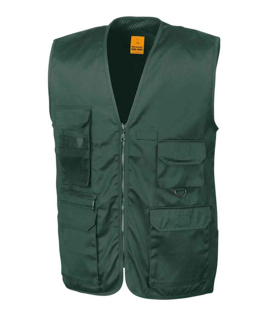 Result Work-Guard Safari Waistcoat - Lichen Green (RS45)