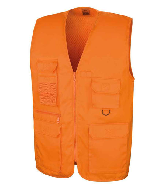 Result Work-Guard Safari Waistcoat - Orange (RS45)