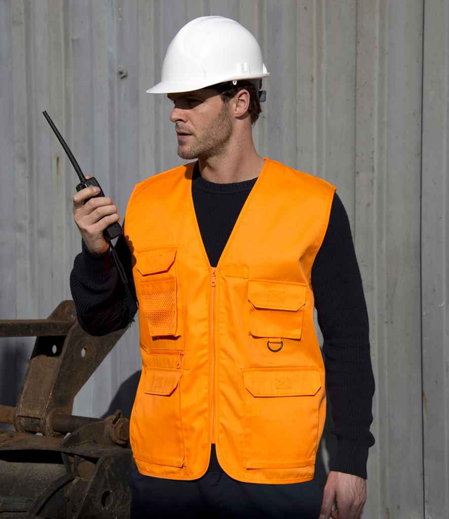Result Work-Guard Safari Waistcoat - Orange (RS45)