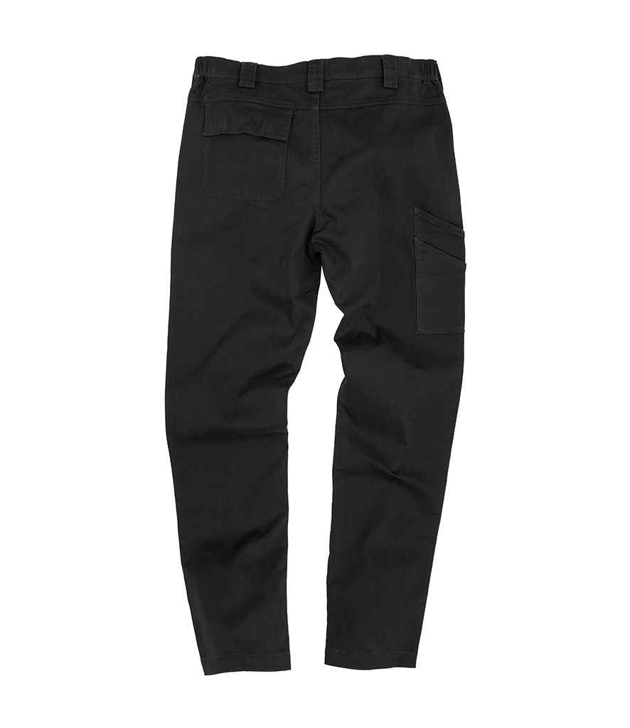 Result Work-Guard Super Stretch Slim Chino Trousers - Black (RS470M)