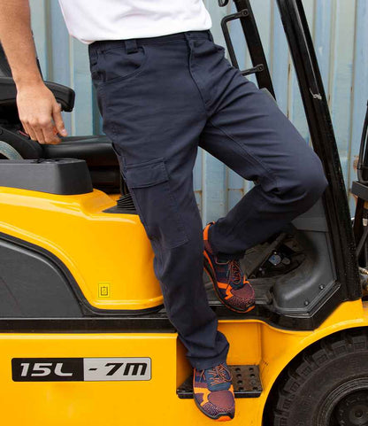 Result Work-Guard Super Stretch Slim Chino Trousers - Navy (RS470M)