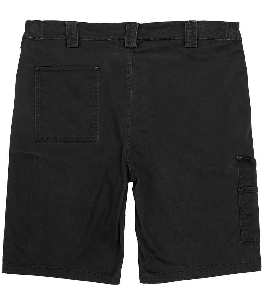 Result Work-Guard Stretch Slim Chino Shorts - Black (RS471)