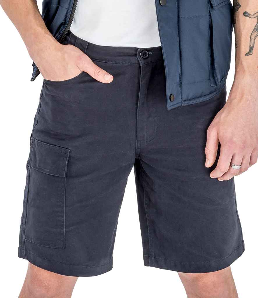 Result Work-Guard Stretch Slim Chino Shorts - Navy (RS471)