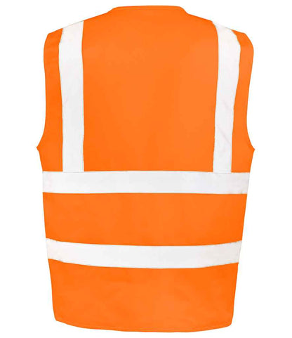 Result Safe-Guard Heavy Duty Poly/Cotton Security Vest - Fluorescent Orange (RS477)
