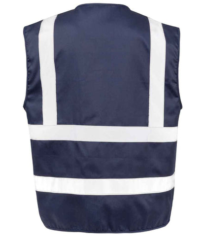 Result Safe-Guard Heavy Duty Poly/Cotton Security Vest - Navy (RS477)