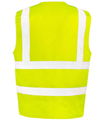 Result Safe-Guard Heavy Duty Poly/Cotton Security Vest - Yellow (RS477)