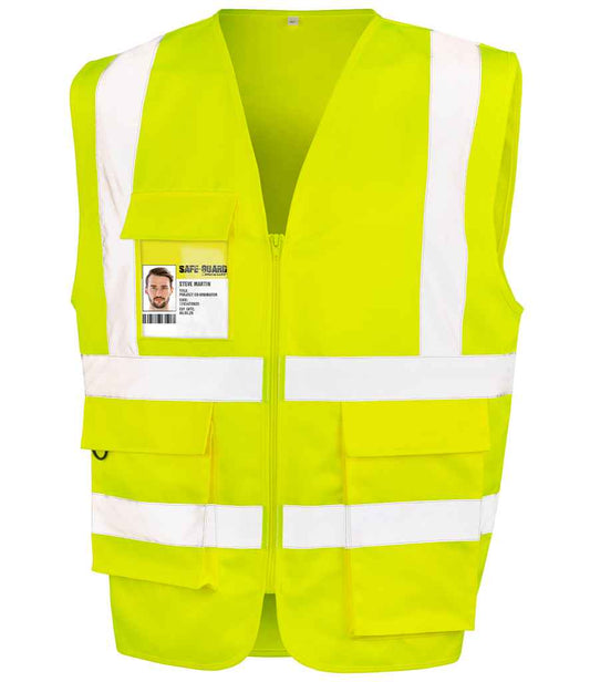Result Safe-Guard Heavy Duty Poly/Cotton Security Vest - Yellow (RS477)
