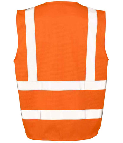 Result Safe-Guard Executive Cool Mesh Safety Vest - Fluorescent Orange (RS479)