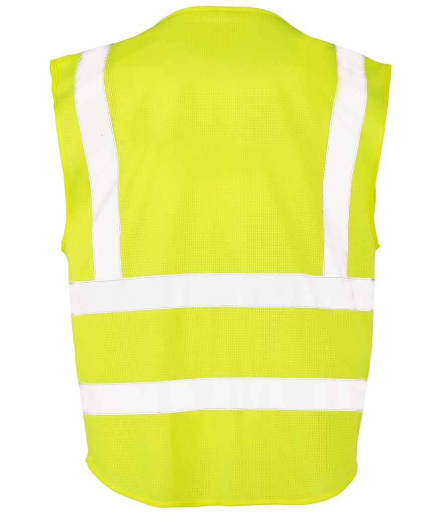 Result Safe-Guard Executive Cool Mesh Safety Vest - Fluorescent Yellow (RS479)