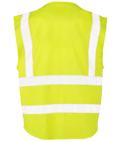 Result Safe-Guard Executive Cool Mesh Safety Vest - Fluorescent Yellow (RS479)