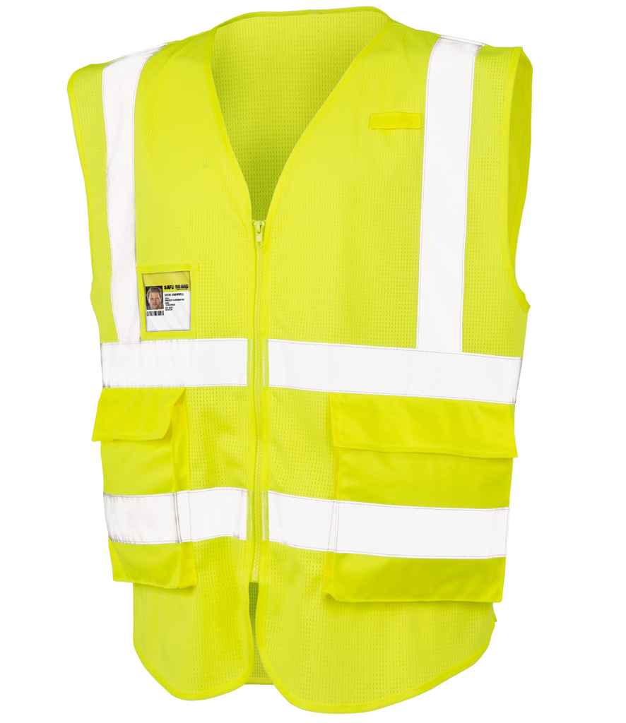 Result Safe-Guard Executive Cool Mesh Safety Vest - Fluorescent Yellow (RS479)