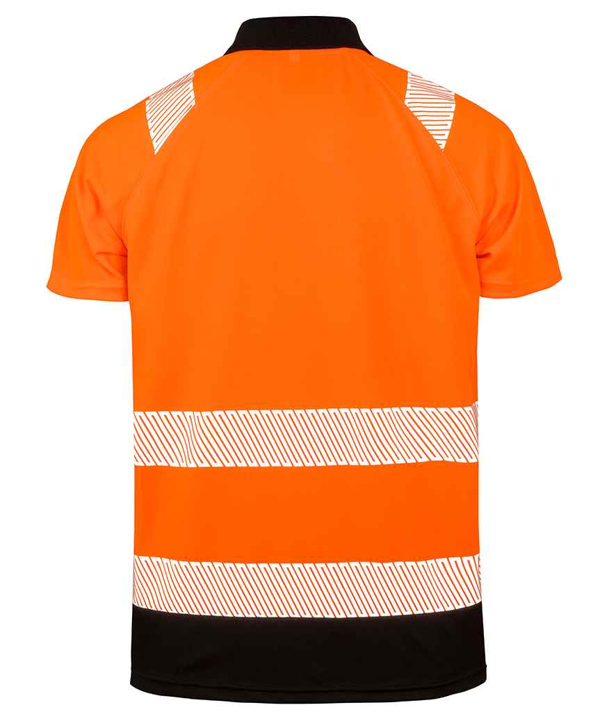 Result Genuine Recycled Safety Polo Shirt - Fluorescent Orange (RS501)