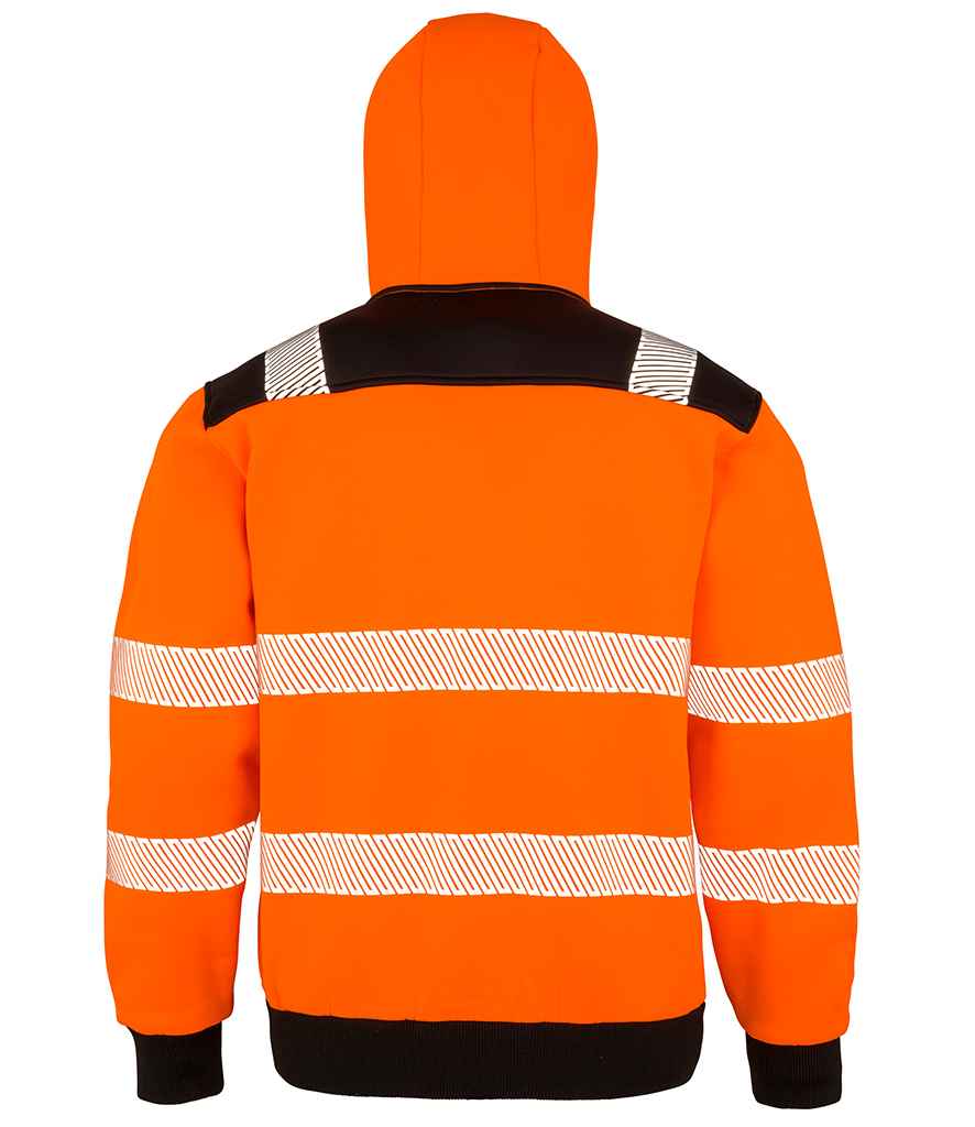 Result Genuine Recycled Safety Zip Hoodie - Fluorescent Orange (RS503)