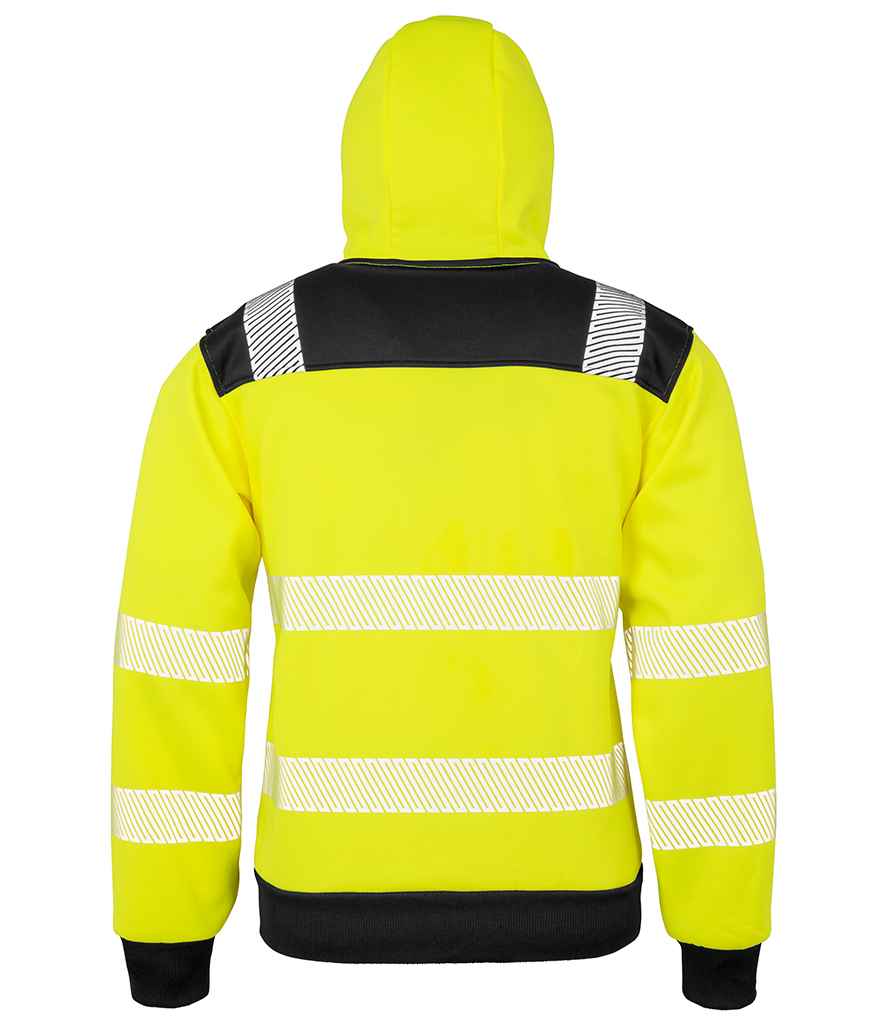 Result Genuine Recycled Safety Zip Hoodie - Fluorescent Yellow (RS503)