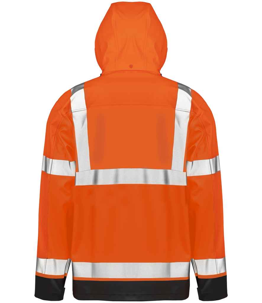 Result Recycled Heavy Duty Prism PU Safe and Dry Jacket - Fluorescent Orange/Black (RS507)