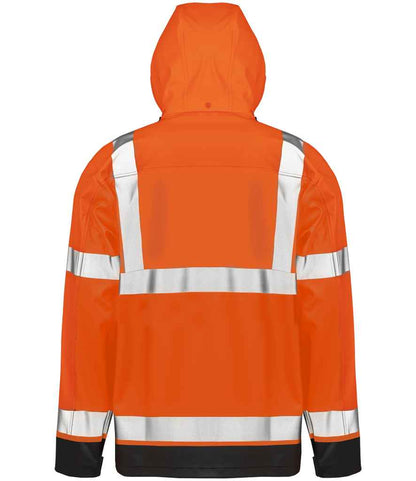 Result Recycled Heavy Duty Prism PU Safe and Dry Jacket - Fluorescent Orange/Black (RS507)