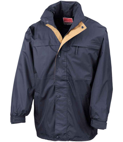 Result Multi-Function Midweight Jacket - Navy/Sand (RS67)