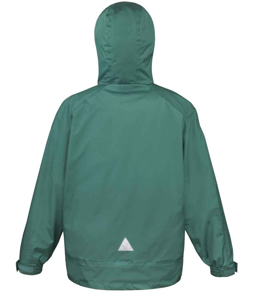 Result 3-in-1 Waterproof Zip and Clip Fleece Lined Jacket - Bottle Green/Black (RS68)