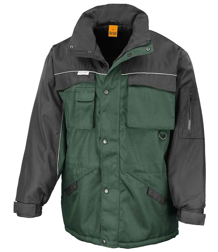 Result Work-Guard Heavy Duty Combo Coat - Bottle Green/Black (RS72)