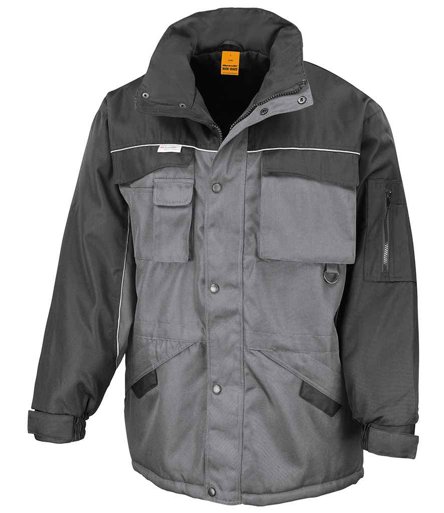 Result Work-Guard Heavy Duty Combo Coat - Grey/Black (RS72)