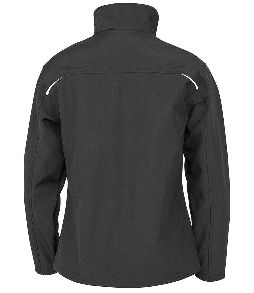 Result Genuine Recycled Ladies Three Layer Printable Soft Shell Jacket - Black (RS900F)