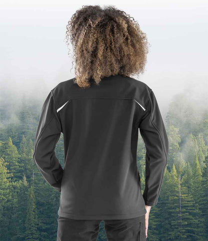 Result Genuine Recycled Ladies Three Layer Printable Soft Shell Jacket - Black (RS900F)