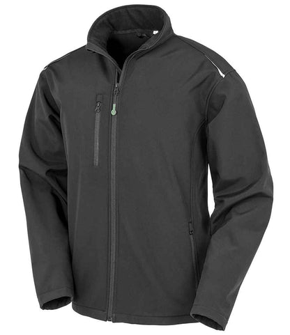 Result Genuine Recycled Three Layer Printable Soft Shell Jacket - Black (RS900)
