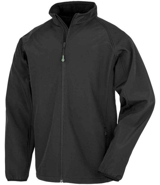 Result Genuine Recycled Kids Two Layer Printable Soft Shell Jacket - Black (RS901B)