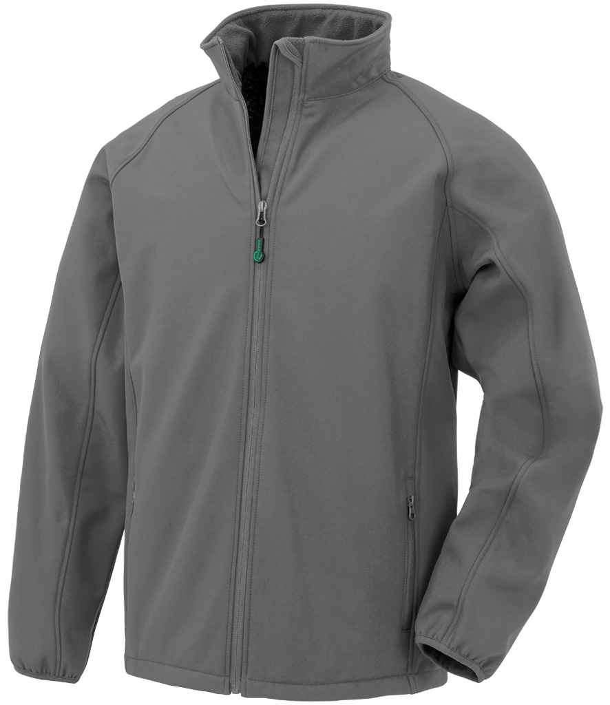 Result Genuine Recycled Kids Two Layer Printable Soft Shell Jacket - Grey (RS901B)