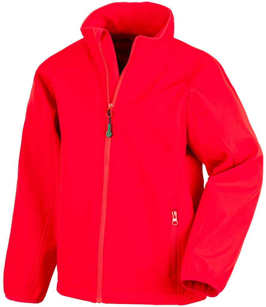 Result Genuine Recycled Kids Two Layer Printable Soft Shell Jacket - Red (RS901B)