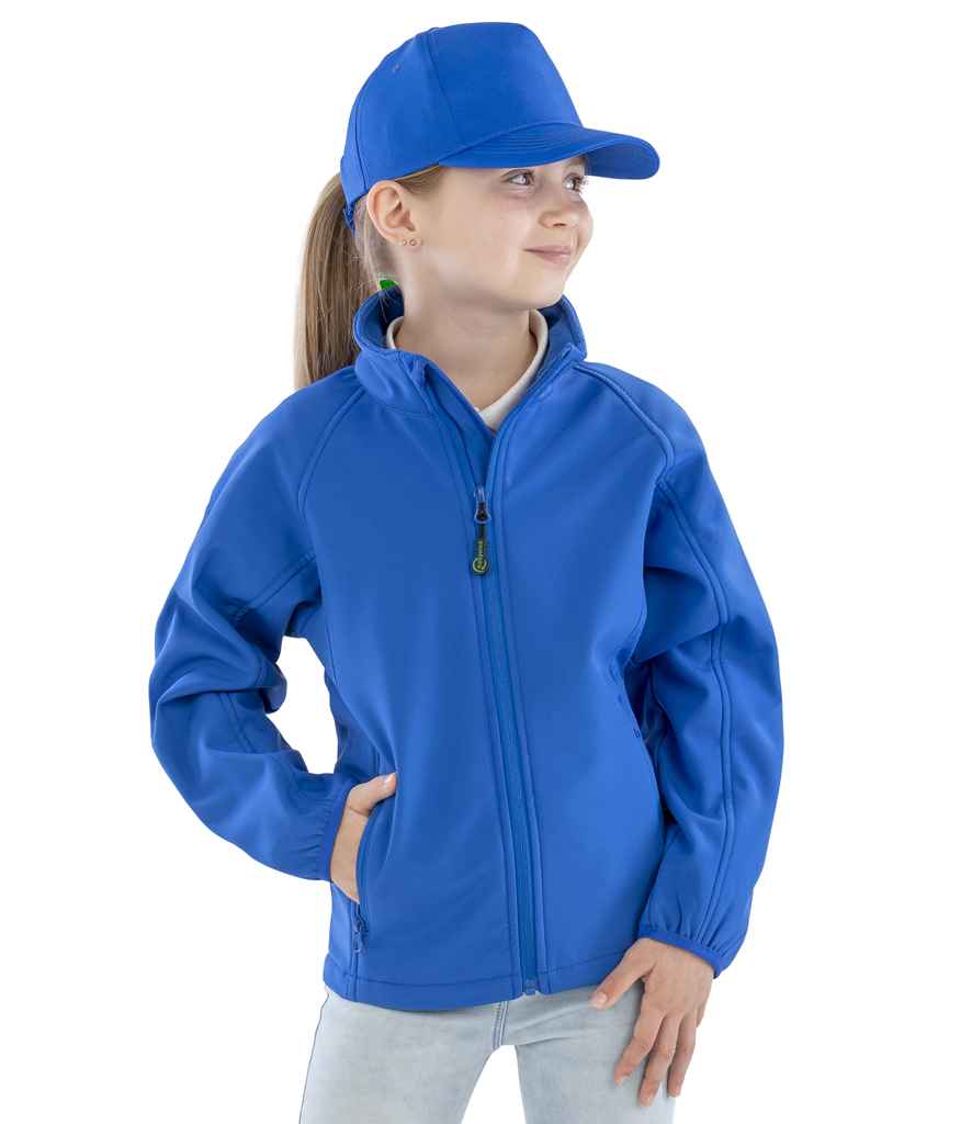 Result Genuine Recycled Kids Two Layer Printable Soft Shell Jacket - Royal Blue (RS901B)