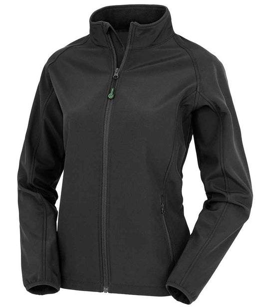 Result Genuine Recycled Ladies Printable Soft Shell Jacket - Black (RS901F)